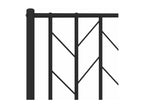 Metal bed frame with black headboard 200x200 cm 16769TOGB