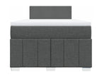 Sunmeub bed base with dark grey mattress 120x190cm fabric 27299APWX
