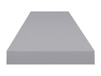 Floating wall shelves, 4 pcs, Grey, 120x23.5x3.8 cm, MDF, 36636IAJQ