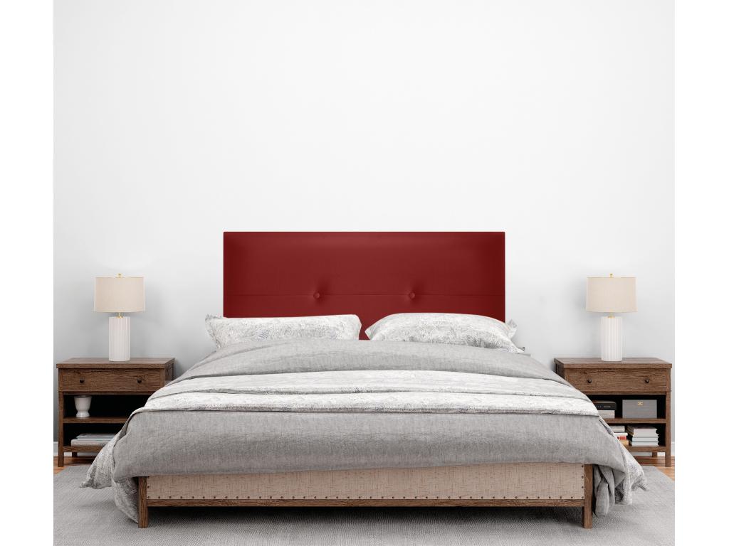 Sunmeub Faux Leather Headboard with Buttons 90x50cm for 80/90cm Beds - Red 88871RZOD