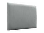 Sunmeub Upholstered Headboard in High-Quality Velvet, Sunmeubérieure, Composed of Interchangeable Self-Adhesive Panels for Bedroom, Light Grey, 110 cm, 16971KHNQ