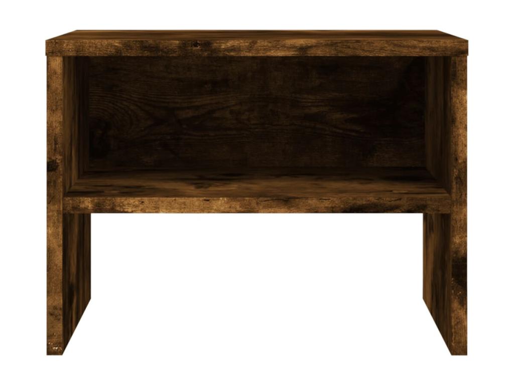 Sunmeub Premium - 2-Piece Bedside Tables, Smoked Oak, 40x30x30 cm, Engineered Wood, 85570QROH