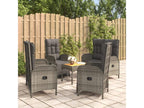 5-Piece Garden Dining Set with Cushions, Grey 79098YAAY