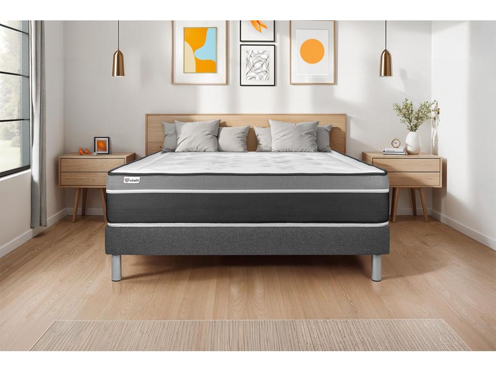 Sunmeub Grey Bed Base 80x200 cm 53561RYNJ