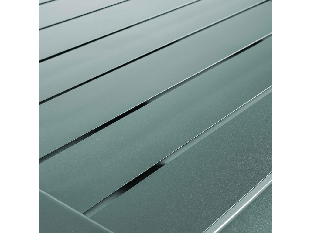 70x70 cm tilting patio table and 2 green armchairs set 40939TJTU