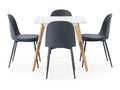 Sunmeub Blue 19123ZBMO 80x80 cm Table and 4 Chairs