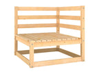 5-piece garden furniture set, solid pine wood, 49957PGSI