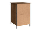 2-Piece Bedside Tables, Brown Oak, 40x42x60cm, Engineered Wood, 11592SBGR