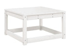6-piece garden furniture set, white, solid pine wood, 42037YQEH
