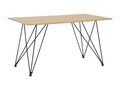 Homeboisstore Dining Table Light Brown 140 cm 80 cm 19605BCCX