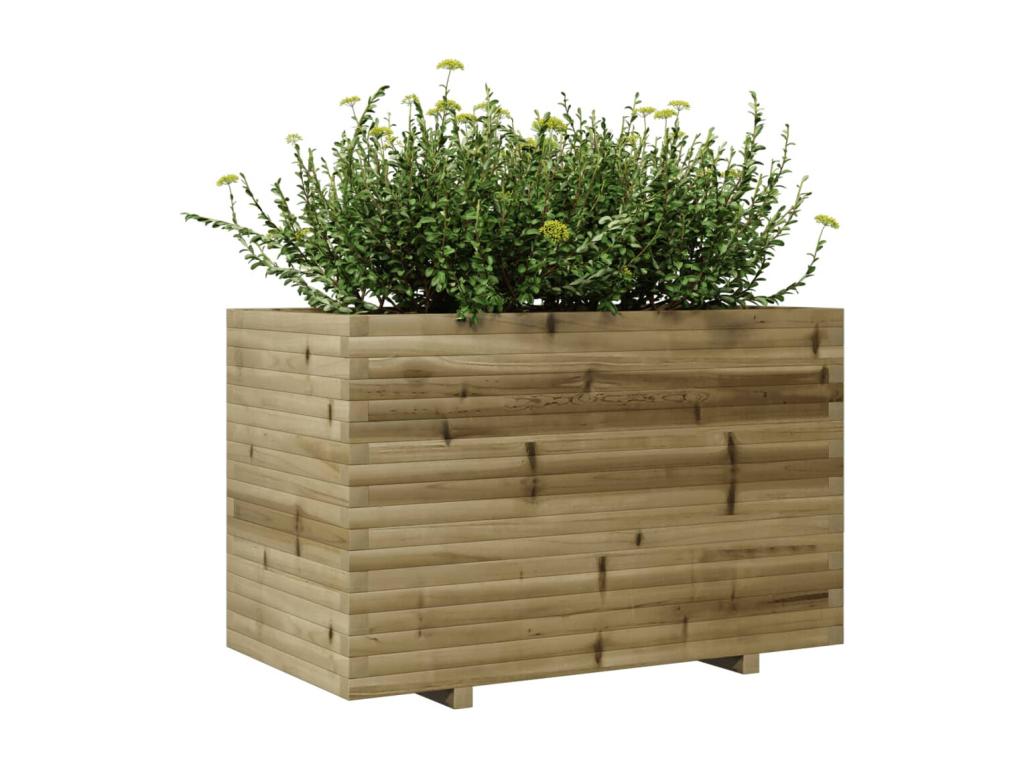 Planter 110x60x72 cm impregnated pine wood 98046HQEW