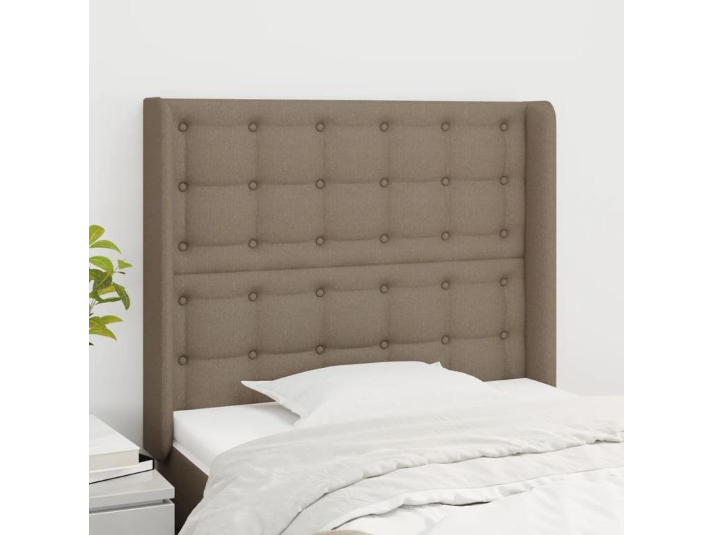 Sunmeub Headboard with Wings 83x16x118/128 cm Fabric 29086CCGB