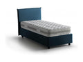 Sunmeub Single Bed with Storage, Fabric Upholstery, Made in Italy, Side Opening, Includes 80x190 cm Mattress, Blue 52441OTRL