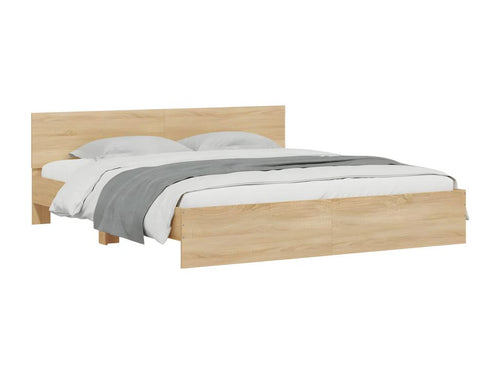 Sunmeub oak bed frame with LED lighting (mattress not included) 200x200 cm 72126EGXP