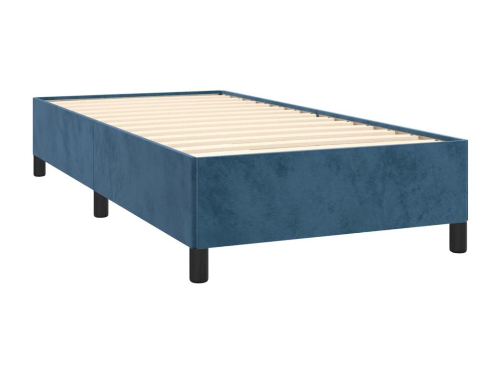 Dark Blue Bed Frame 90x200 cm Velvet 81724KOOE