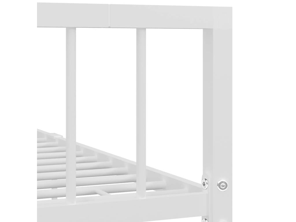 White Metal Bed Frame 180x200 cm 76262IAUE