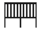 Black Headboard 126x6x101 cm Solid Pine Wood 05054TUGU