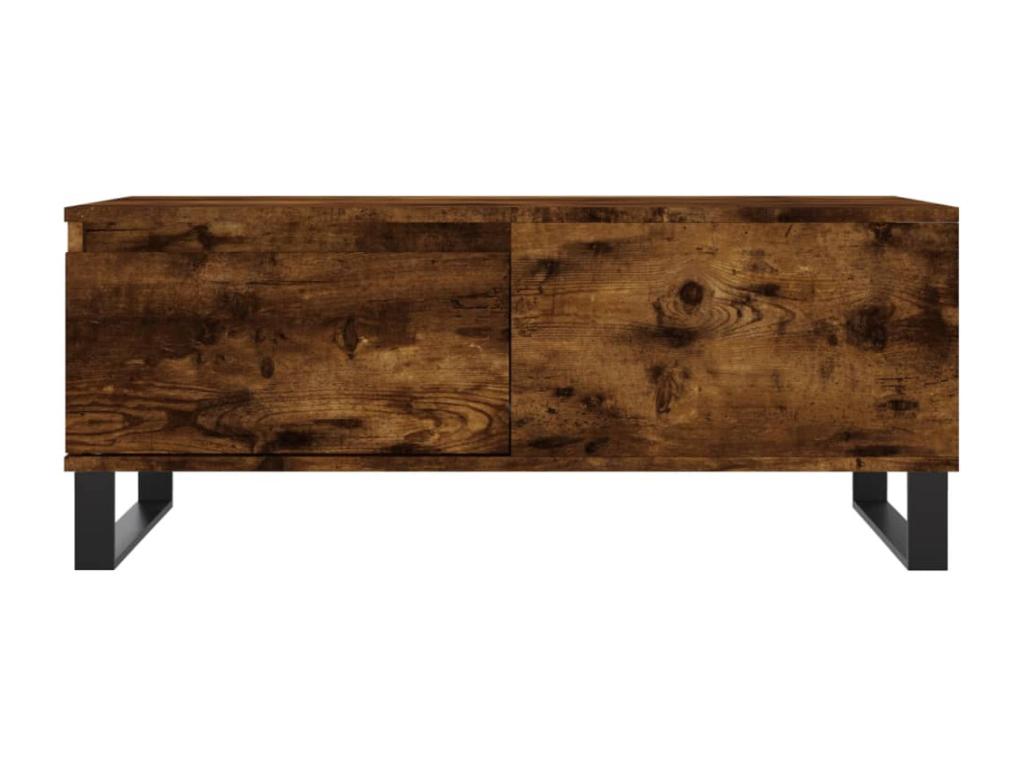 Smoked Oak Coffee Table 90x50x36.5 cm Engineered Wood 76111BGAY