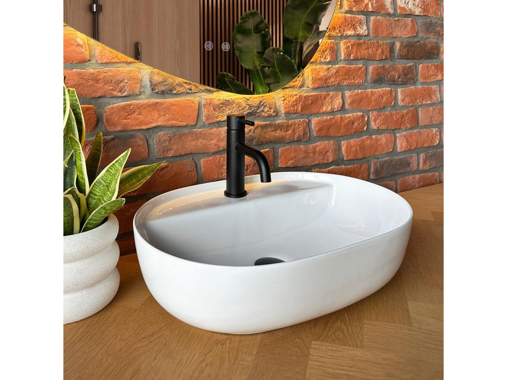 Sunmeub 51 White Countertop Washbasin 98551EIIY