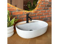 Sunmeub 51 White Countertop Washbasin 98551EIIY