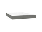 Sunmeub bed base with mattress, dark grey, 140x190 cm, fabric, 65515OGQJ