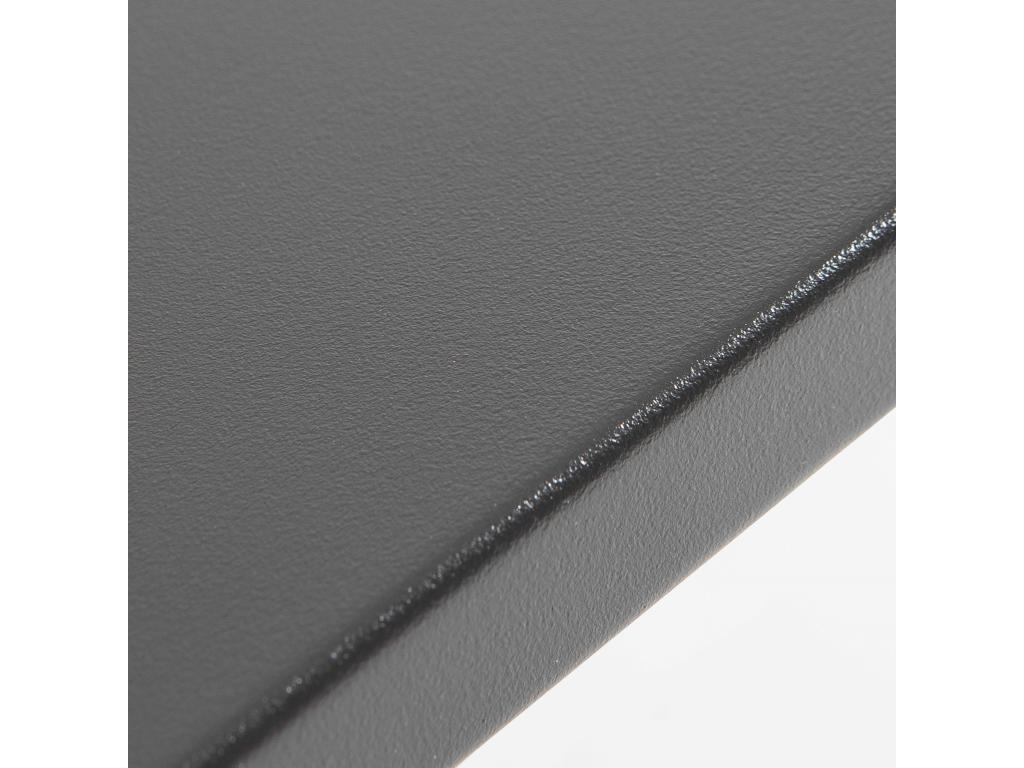 High table and 4 bar stools in grey metal - Sunmeub 57866YOMF