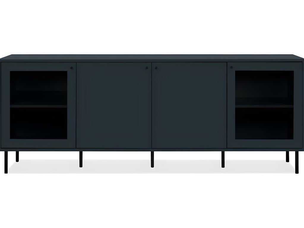 4-Door Midnight Blue TV Stand 180cm - Sunmeub 24654SDKV