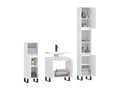 3-piece bathroom cabinet set, white engineered wood, 24311IZFW