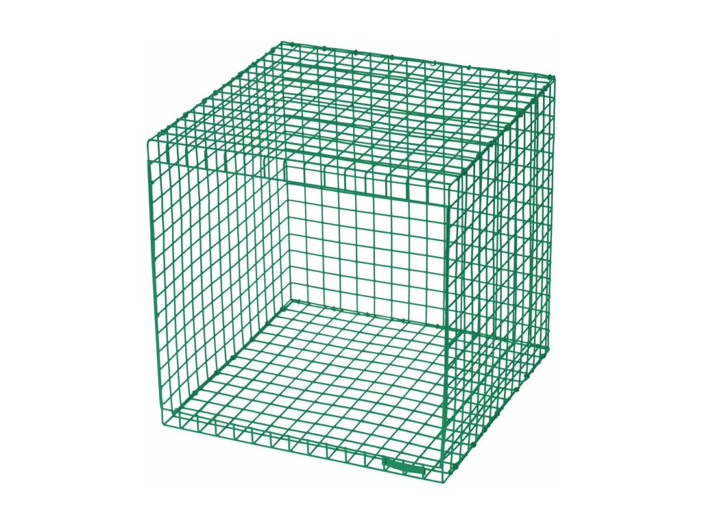 WIRE CUBIC - Green Metal Side Table 40418UDNZ