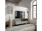 TV Stand/Bench 150x57x35cm For TVs up to 65" Industrial Design Cement 75460MWWT