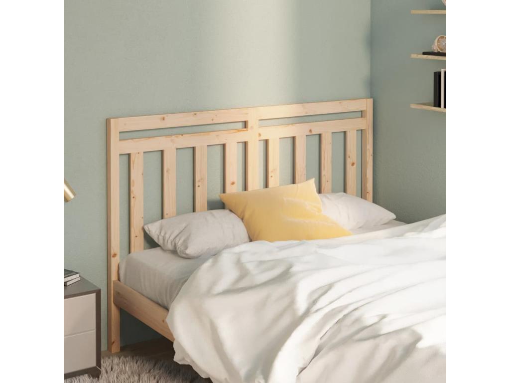 Headboard 141x4x100 Solid pine wood 3 34924VFOW