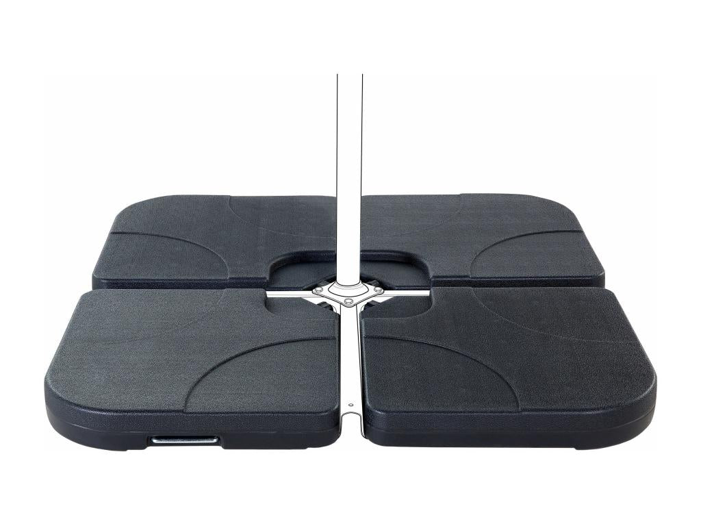 Homeboisstore Black Square Parasol Base 9 kg 57118ZXUR