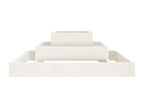 White Planter 80x80x27 Solid Pine Wood 12587BAGT
