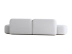 Modular Max 4-seater sofa in light grey fabric 51416MAWQ