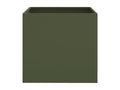 Planters, 2 pcs, olive green, 42x40x39 cm, cold-rolled steel, 41224ELGX