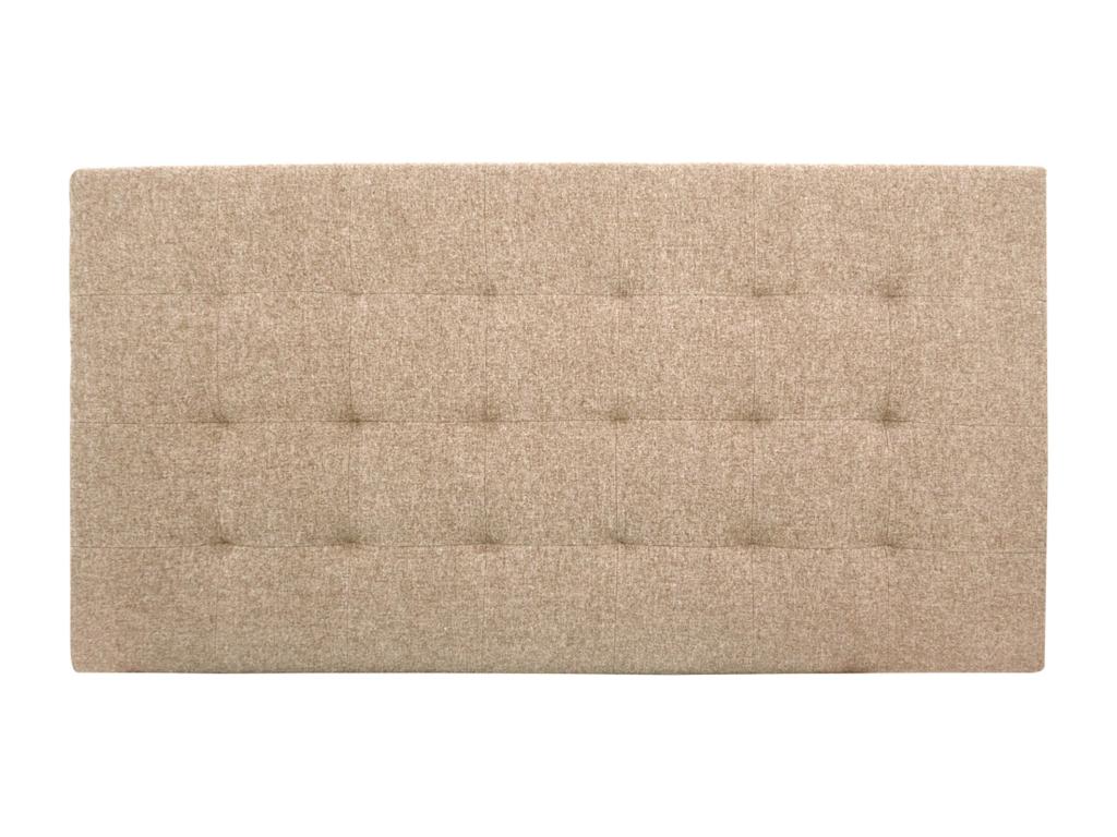 Brown upholstered polyester headboard 135x80cm - Sunmeub 03761LJIR