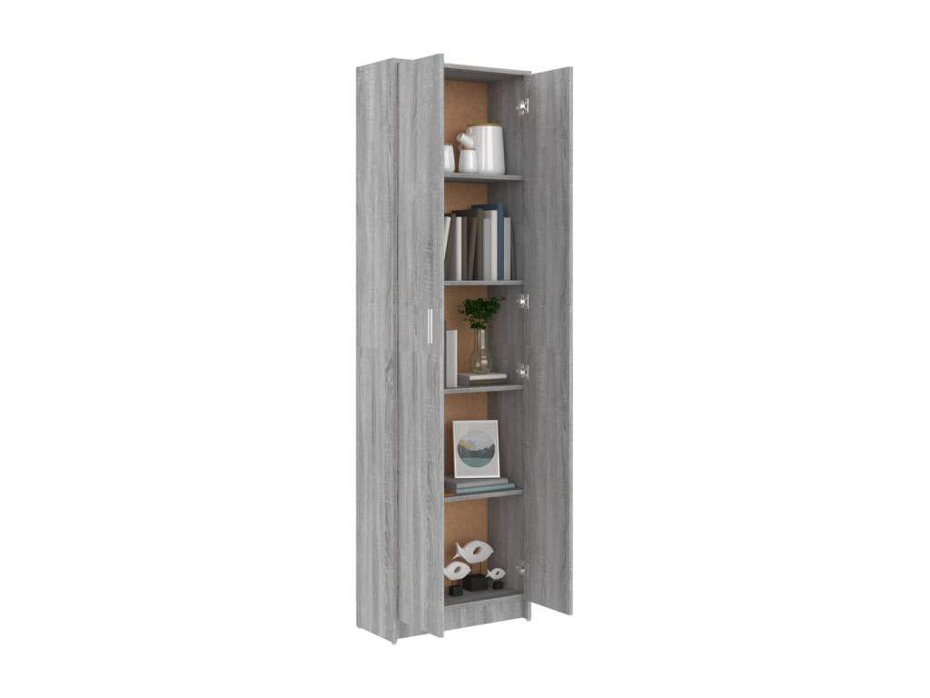 Sunmeub Hallway Wardrobe, Grey, 55x25x189 cm, Engineered Wood, 26610LWIH