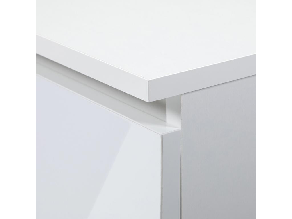 Sunmeub corner desk 120x126x79 cm glossy white 69889OHEX