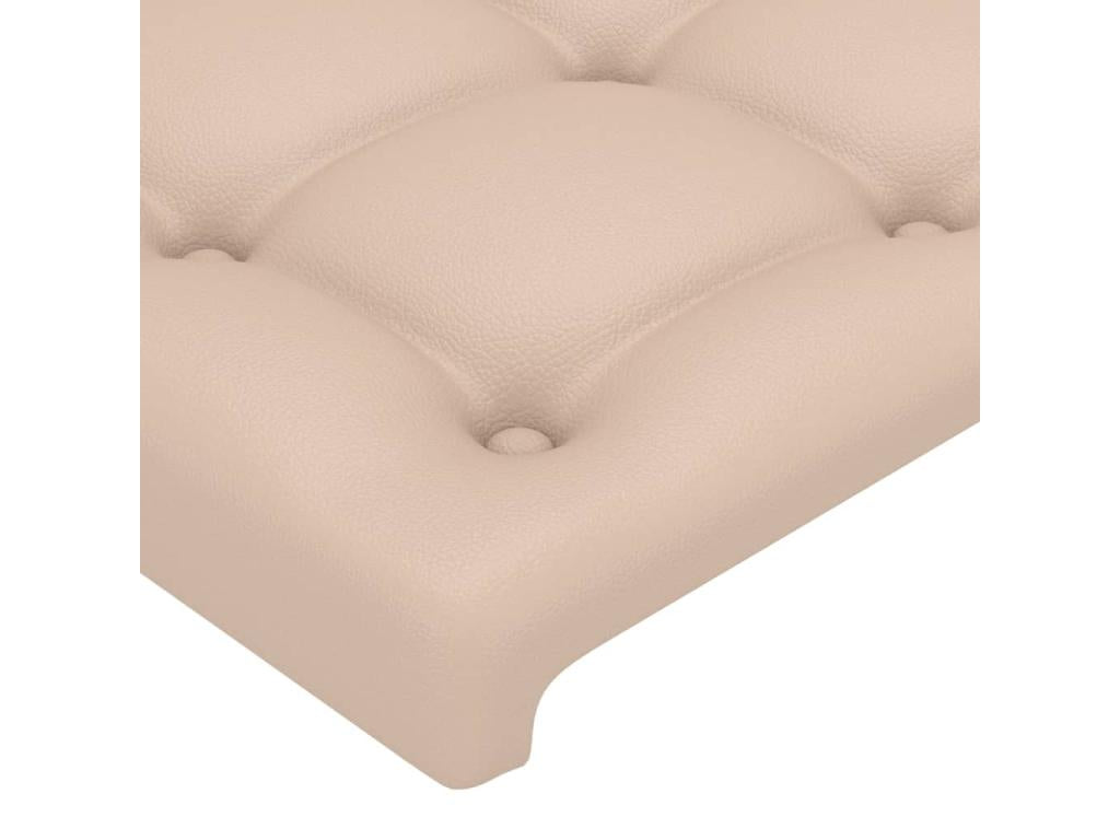 Cappuccino LED Headboard 100x5x78/88 cm Faux Leather 23843YUIY