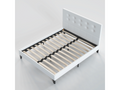 160x200 cm bed with buttoned headboard, white color 23619RVXK