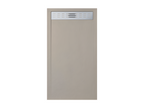 70x150 cm shower tray with side grate, Sunmeub Ral 1001, made of synthetic resin and marble powder, with drain 97027RVGA