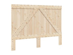 Bed frame with headboard 160x200 cm solid pine wood 41008XBLV