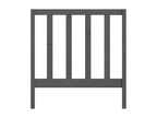Grey Headboard 81x4x100 cm Solid Pine Wood 35709FJSJ