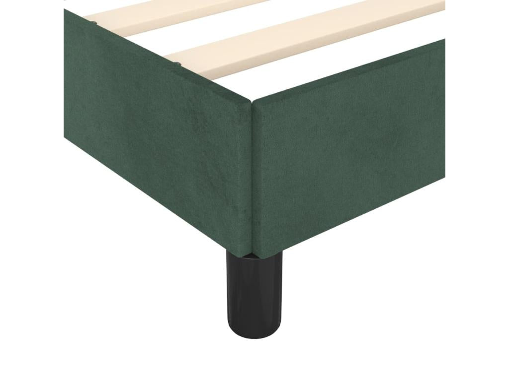 Dark Green Bed Frame 140x200 cm Velvet 51707YDGX
