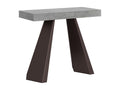 Sunmeub Small Extendable Console Table 90x40/196 cm, Concrete Grey, Bear Frame 18135UBMC