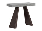 Sunmeub Small Extendable Console Table 90x40/196 cm, Concrete Grey, Bear Frame 18135UBMC