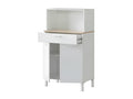 2-Door Storage Unit, White/Oak - Sunmeub - W 72 x D 40 x H 126 cm 92503LVBE