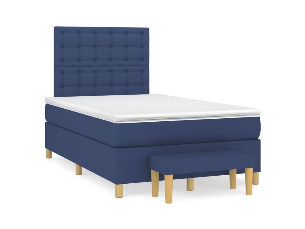 Sunmeub bed base with mattress, blue, 120x200 cm, fabric, 18451AFAE