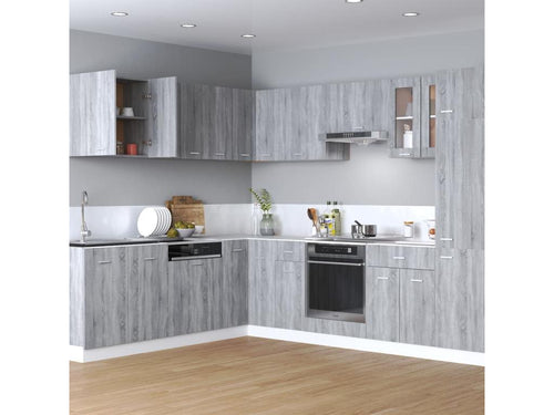Sunmeub wall-mounted cabinet, grey, 60x31x60 cm, engineered wood, 80944IVXG