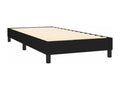 Upholstered bed base with mattress, black, 90x200 cm, fabric, 47849DRBO
